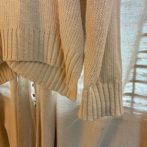 Quince Ivory Cotton Linen Relaxed Cardigan - Picture 8 of 12